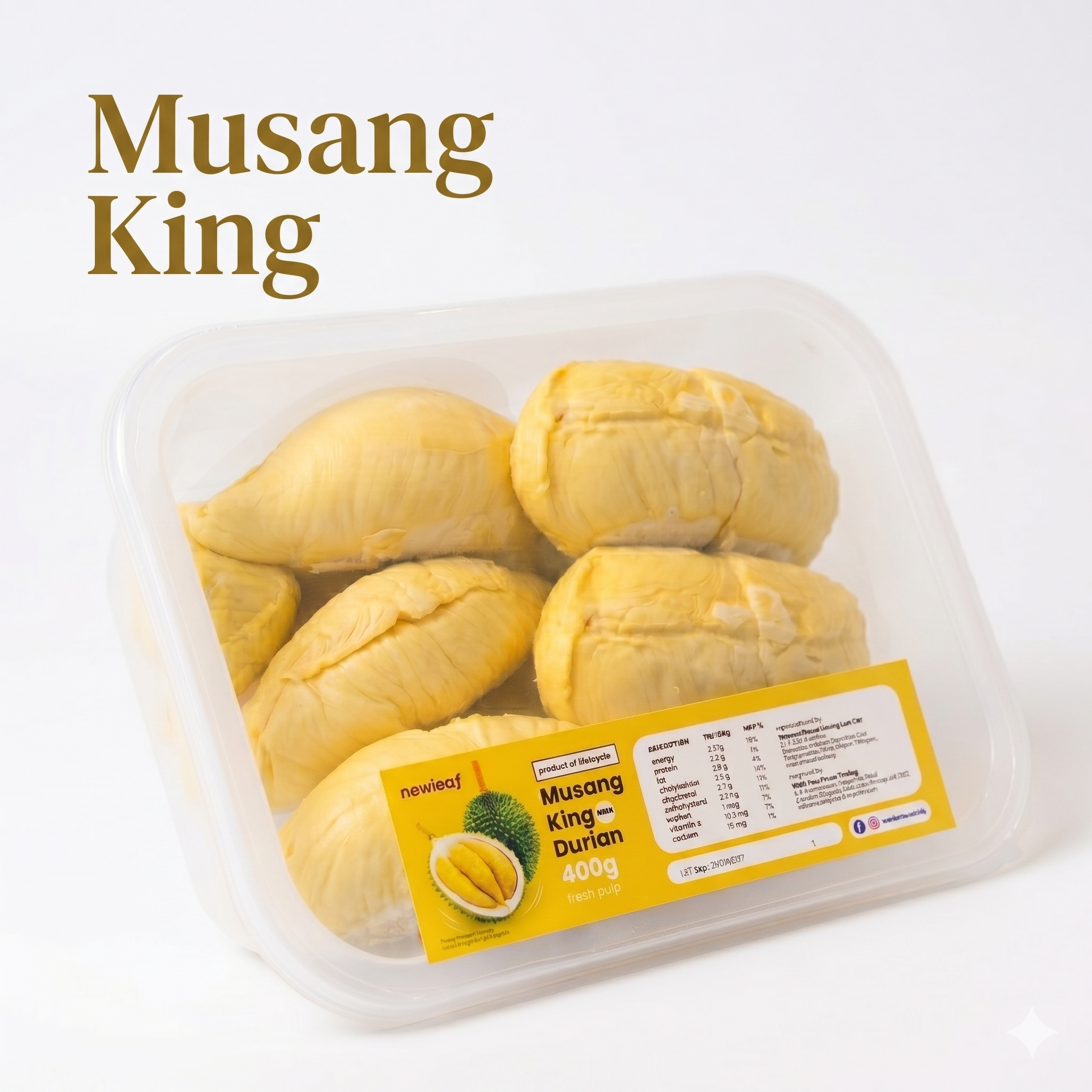 Newleaf - Musang King 貓山王 - 400g Fresh - 20 June 2026